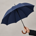 Parapluie Droit Anti-Vent à Poignée en Bois